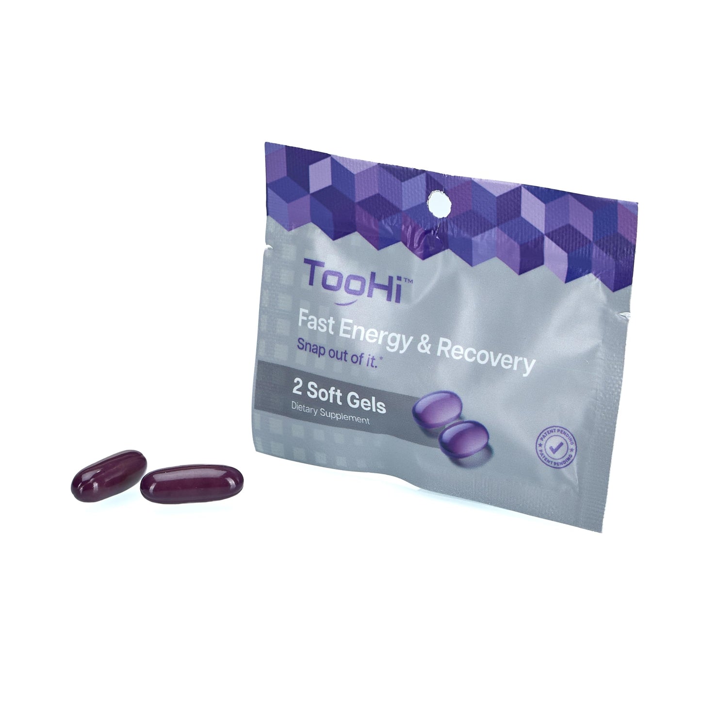 TooHi Reset Softgels - Proprietary Blend with Additional Caffeine (84mg), L-Theanine & Electrolytes | Patent Pending - 10 Doses TooHi