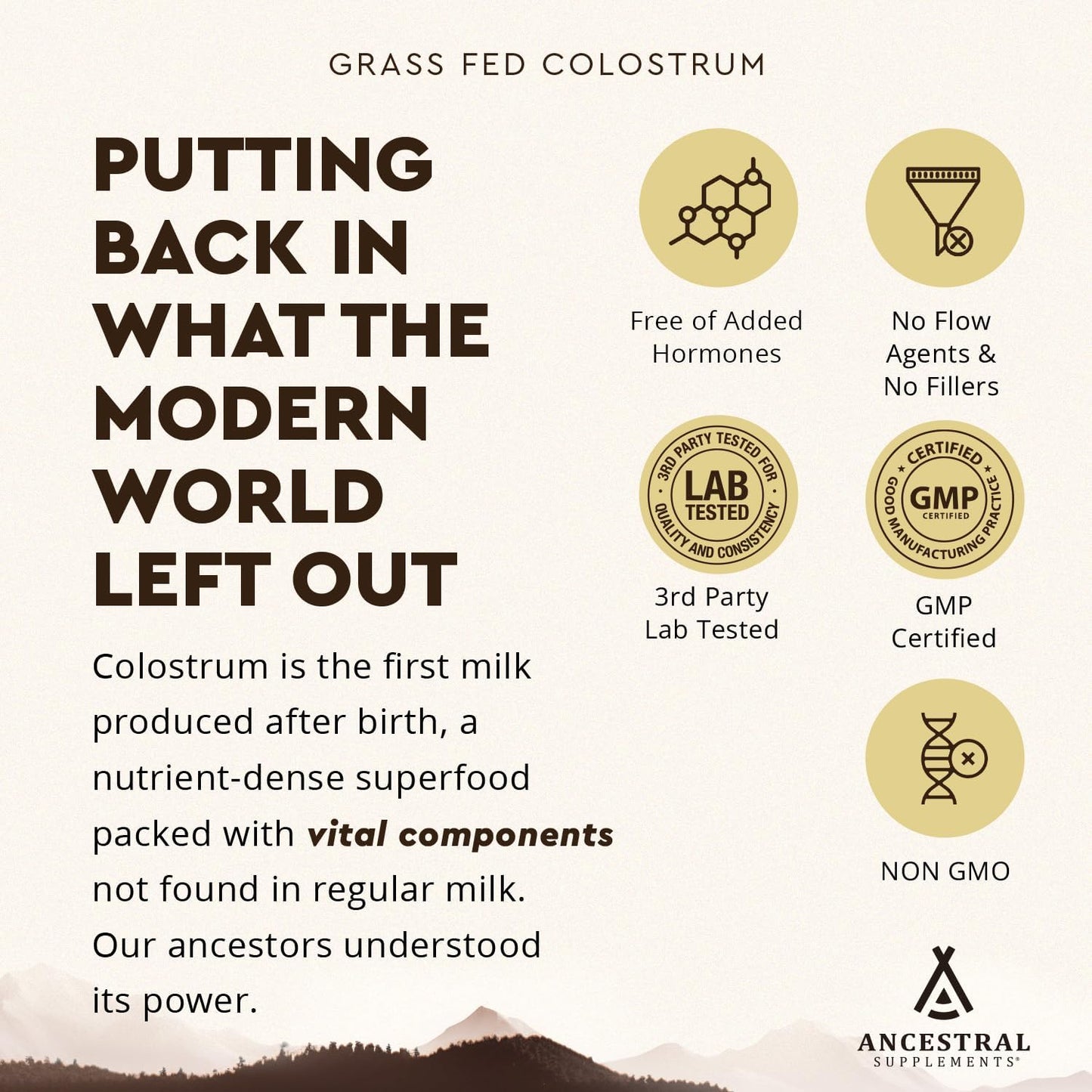 Ancestral Supplements Colostrum Bundle & Frother Wand – Grass Fed, Pasture Raised Organ Blend with Bioactive Colostrum, Rechargeable Electric Frother Wand (Double Whisk, Stainless Steel) Gsupps Australia