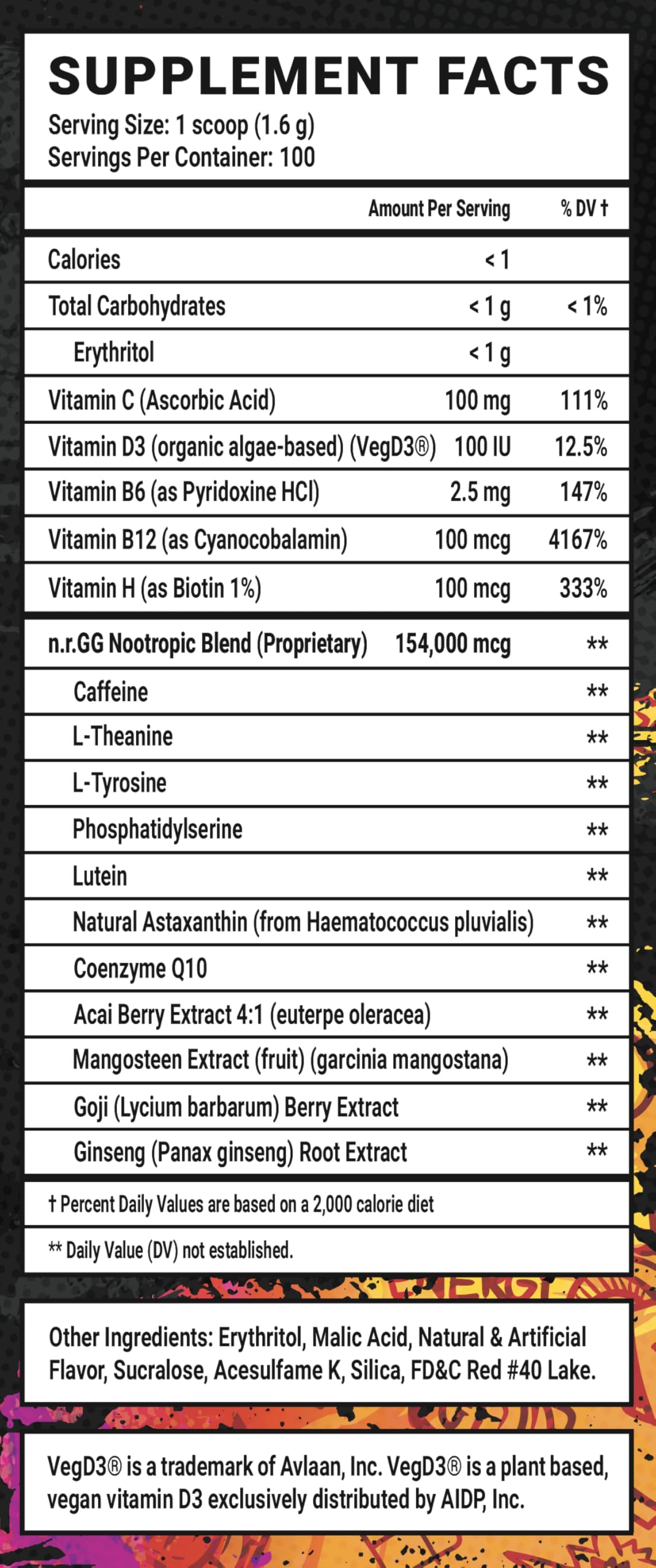 Gamer Supps GG Energy - Dragonfruit Punch (100 Servings) - Keto Friendly Gaming Energy and Nootropic Blend, Sugar Free + Organic Caffeine + Vitamins, Powder Drink Gamer Supps