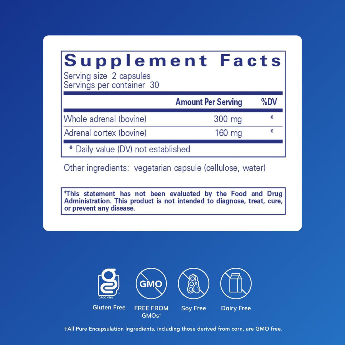 Pure Encapsulations Adrenal Cortex Supplement – Supplement to Support Cortisol Health, Energy Levels, Stress Moderation, and Gland Function Pure Encapsulations