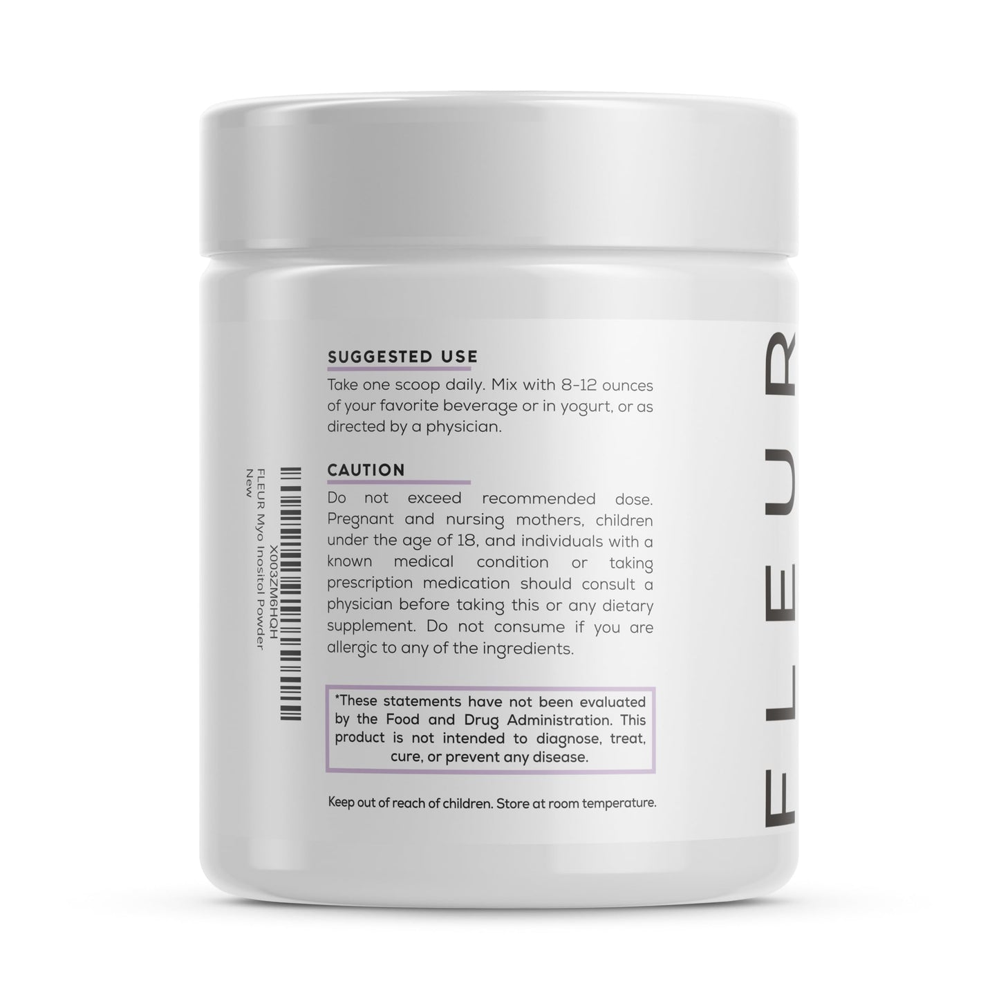 FLEUR Myo-Inositol & D-Chiro Inositol Powder, Hormone Balance and Ovarian Function FLEUR