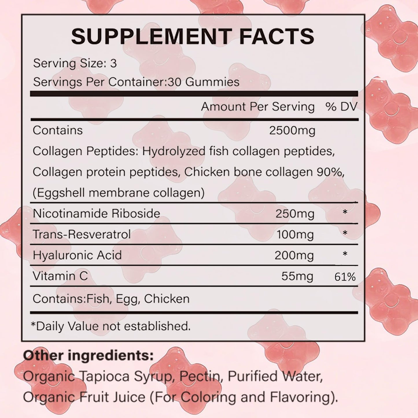 PBZPBZ Glow Collagen Gummies with Hyaluronic Acid & Resveratrol | Gentle Support for Skin, Hair & Nail Care | Non-GMO | 90 Count (1) PBZPBZ