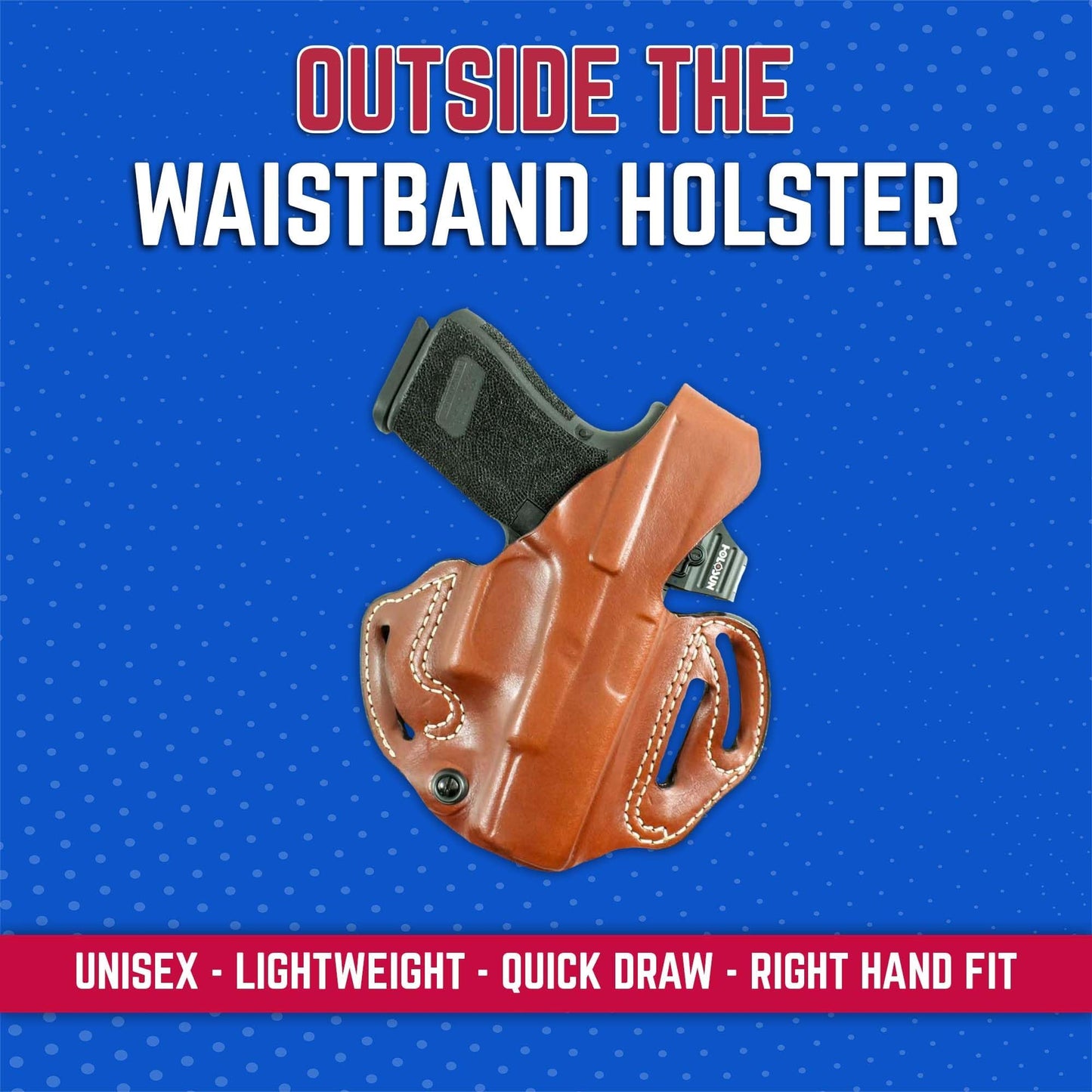 DeSantis Thumb Break Scabbard - OWB Gun Holster for Men and Women, Leather Belt Slide Holster for Pistols, Exact Molding, Secure and Highly Concealable OWB Carry Gsupps Australia