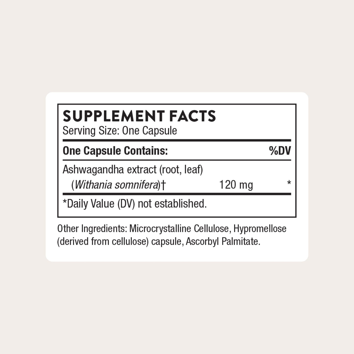 THORNE - Ashwagandha - Highly Concentrated Shoden - Calming Stress Support for Women & Men* - Supports Daytime Energy, Mental Clarity & Optimal Immune Function* - 30 Capsules THORNE