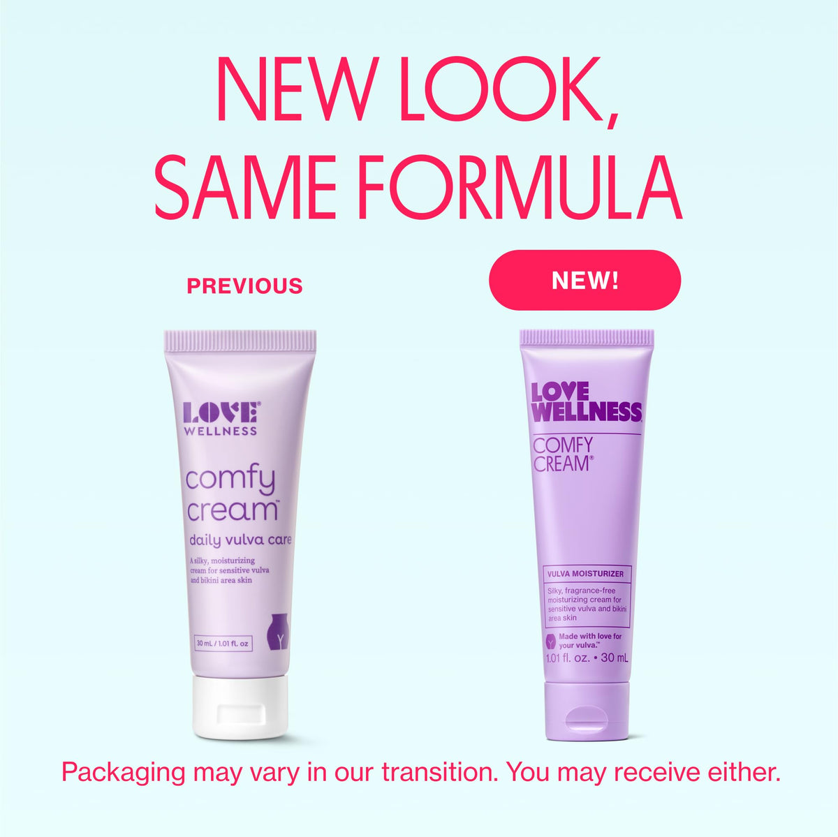 Love Wellness Comfy Cream Vulva & Vaginal Moisturizer - 1.01 oz Love Wellness