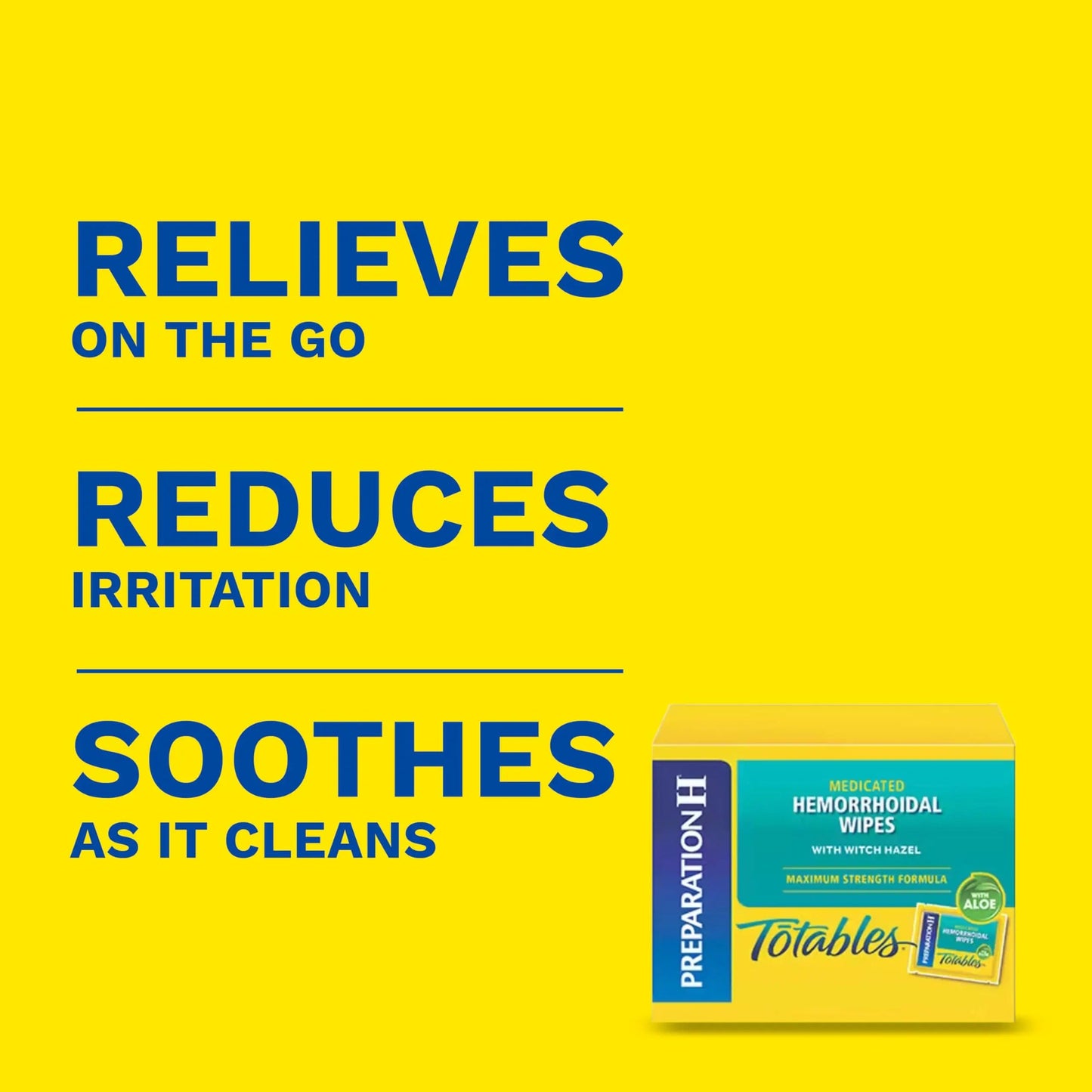 Preparation H Hemorrhoid Flushable Wipes with Witch Hazel for Skin Irritation Relief - 96 Count Preparation H