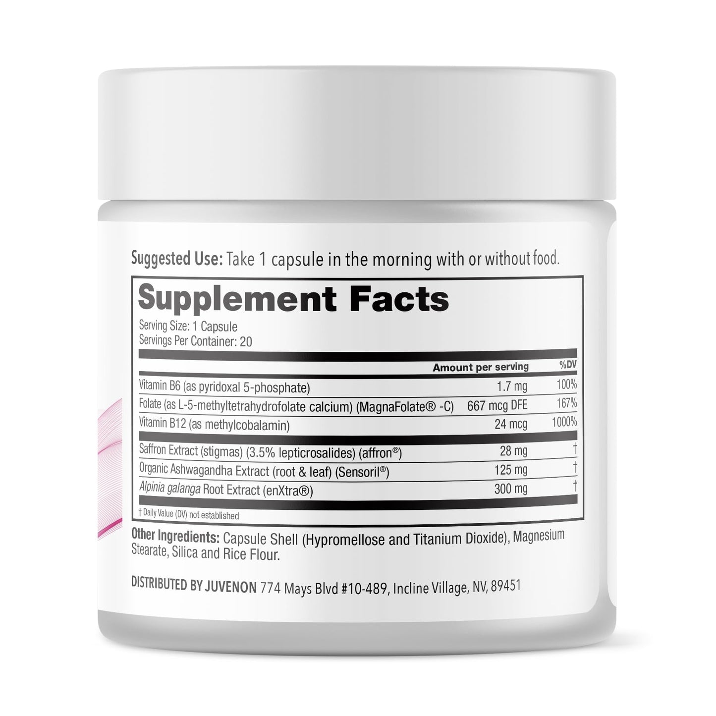 Juvenon Menopause Supplements for Women Mood Support, Hot Flashes Relief, Peri-Menopausal Support, Hormone Balance, Promote Calm, Energy, Clarity, Sleep, Natural Herbal Supplement, (30 Capsules) Juvenon