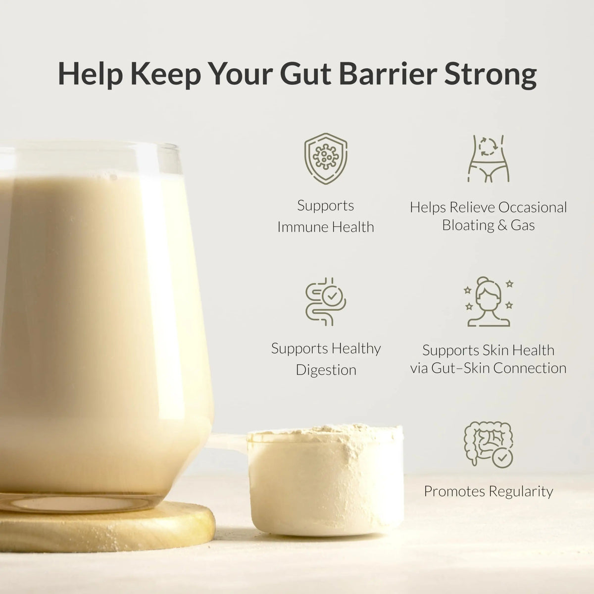 Microbiome Breakthrough™ Gut Support Powder – Vegetarian Vanilla – With Probiotics, Prebiotics, and IgY Max® – Source of L-Glutamine – Supports Digestive Comfort, Gas & Bloating Relief 30 Servings* BIOptimizers