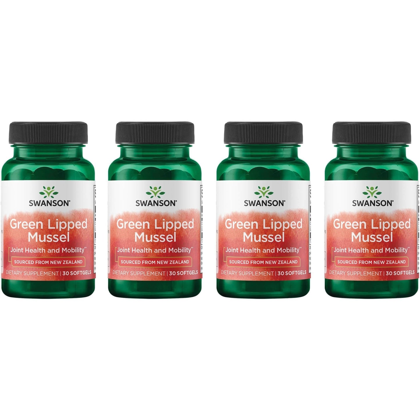 Swanson New Zealand Green Lipped Mussel Oil 30 Sgels (4 Pack) Swanson