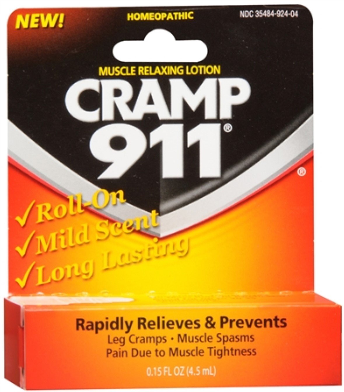 Cramp 911 Muscle Relaxing Roll-On Lotion 4.50 mL (Pack of 6) Cramp911