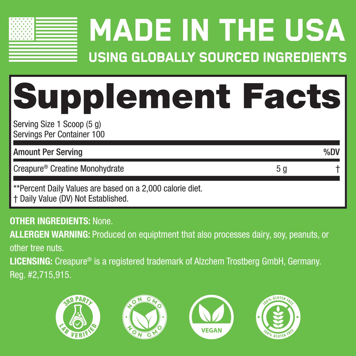 SteelFit Creapure Creatine Monohydrate Powder, Unflavored - German Micronized Creatine Powder for Men & Women - Gym Workout Nutritional Supplements for Muscle Gain SteelFit