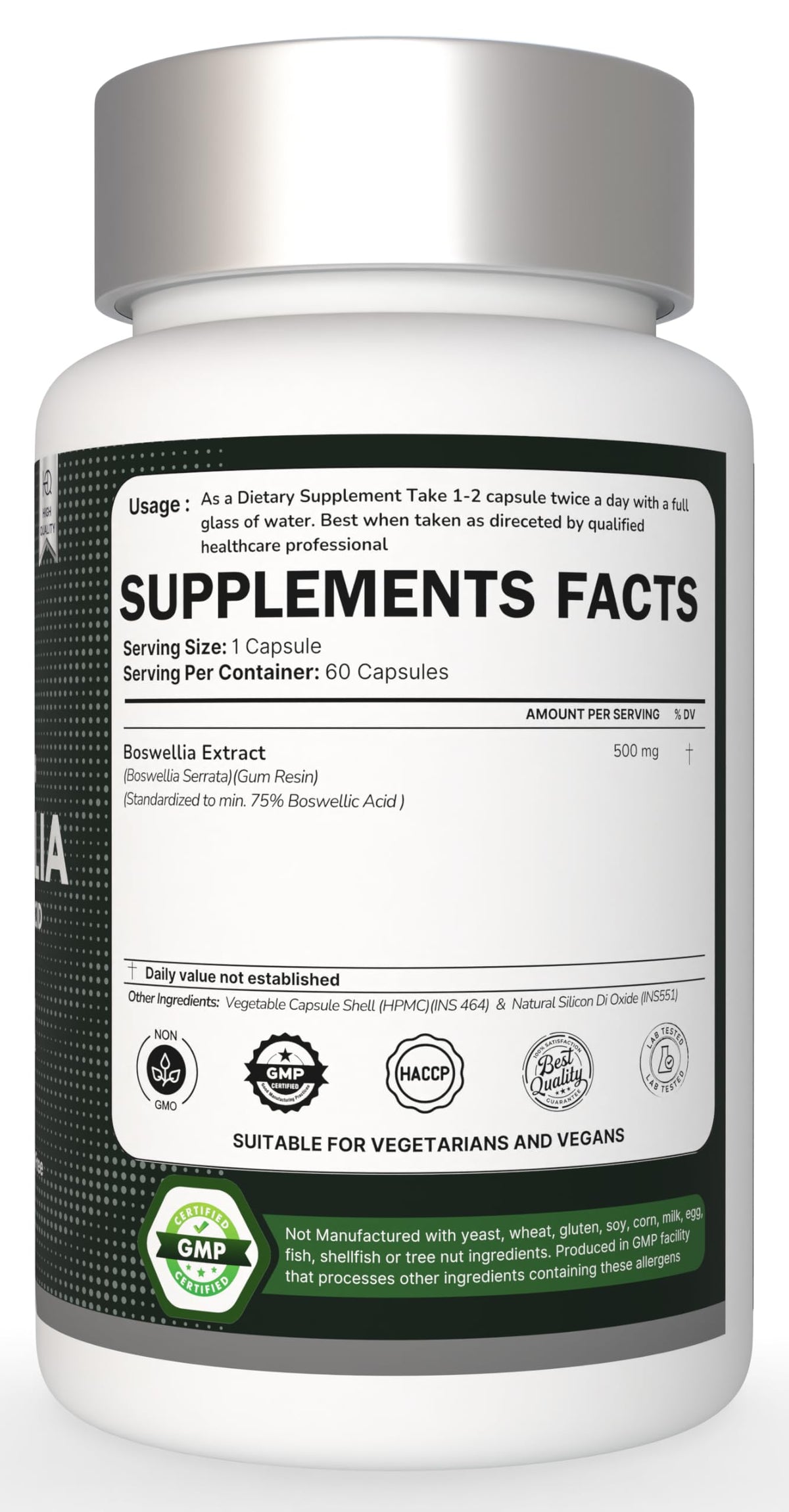 Heroot Boost Joint Mobility with 75% Extra Strength Boswellia Serrata Extract, 120 Capsules Heroot