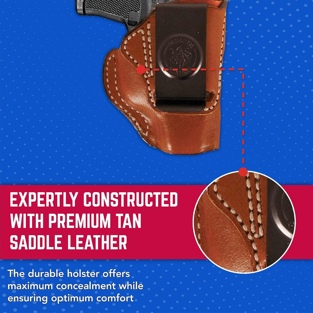 Desantis Summer Heat IWB Holster, Fits Ruger LCP .380 Cal & More, Right/Tan Gsupps Australia
