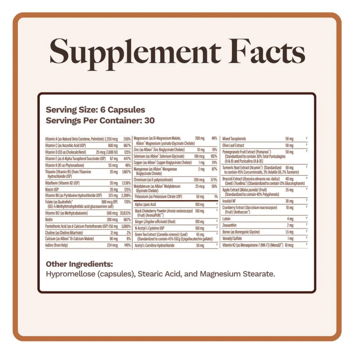 Utzy Naturals Essentially-U Multi-Nutrient | Whole Food Antioxidants + Chelated Minerals for Everyday Health | 180 Capsules Utzy Naturals