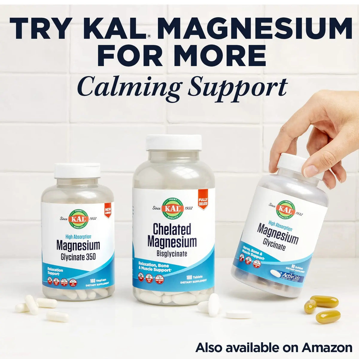 KAL Lithium Orotate 5mg, Low Dose Lithium Supplement for General Wellness Mood Support, Highly Bioavailable, Vegan, 60-Day Guarantee, KAL