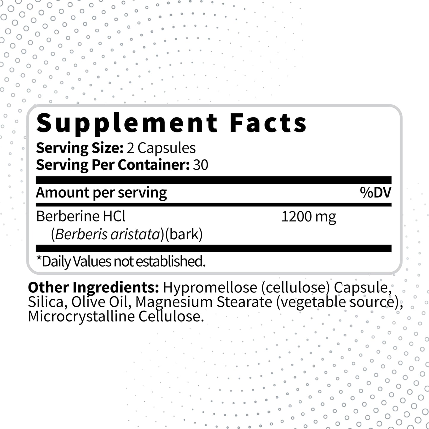 Type Zero Berberine HCL 1200mg 60 Capsules - Clean, Non-GMO, Gluten Free Supplement Type Zero