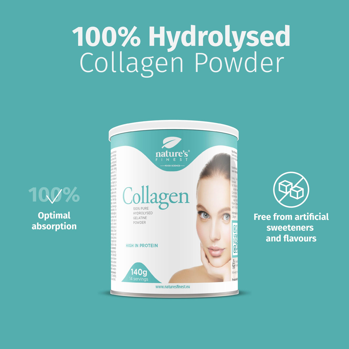 Nature's Finest by Nutrisslim Collagen Powder: 100% Hydrolysed Bovine Collagen Nature's Finest by Nutrisslim