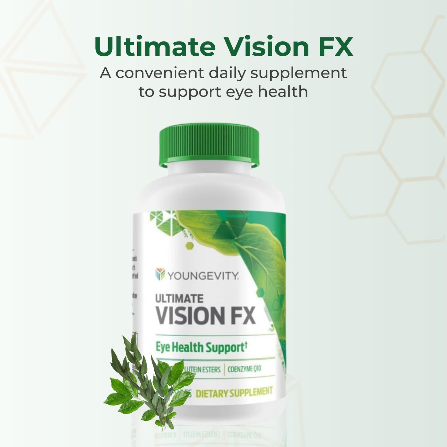 Youngevity Ultimate Vision FX™ - Eye Vitamin & Mineral Supplement Blend - Lutein, CoQ10, Vitamins A, C, E, Zinc, Chromium, Selenium for Eye Health (60 Capsules) Youngevity