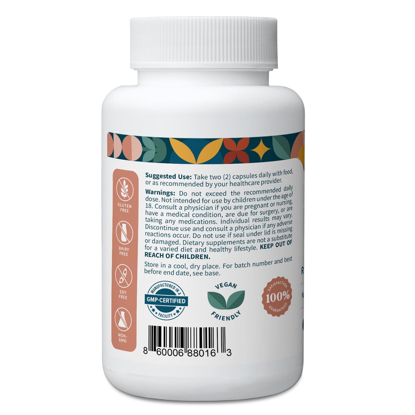 Pattern Wellness Maca Root Extract 20:1-500mg Per Serving – for Men & Women – Tri-Color Black/Red/Yellow Blend – 60 Vegan, Non-GMO Capsules Pattern Wellness