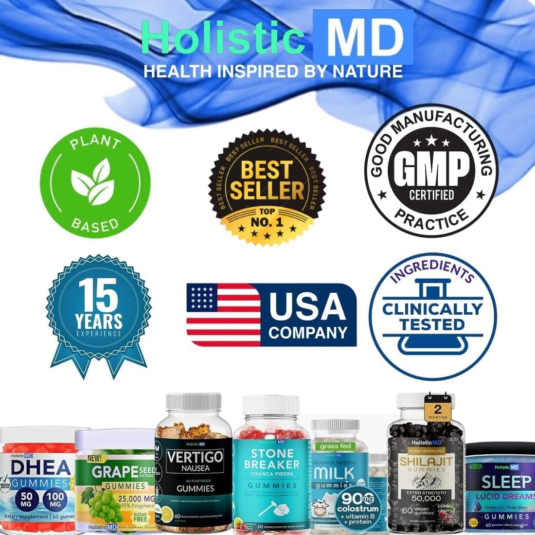 Lithium Orotate 5mg 10mg | for Men Women Kids | Lithium Orotate clinically Studied Chelated High Biovalable | 3 Flavors Sugar Holistic MD