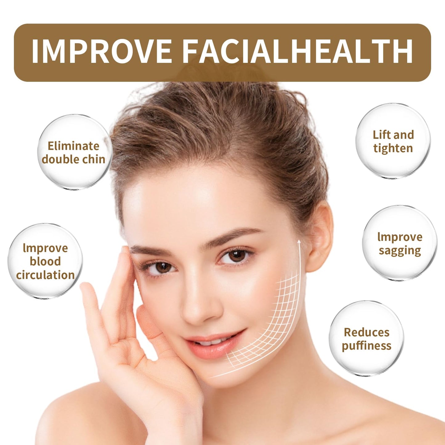 LEPIAOPIAO Upgrade Lymphatic Contour Face Brush,Lymphatic Drainage Brush,Dry Lymphatic Drainage Massager,Ergonomically Designed to Fit The Skin Precisely LEPIAOPIAO