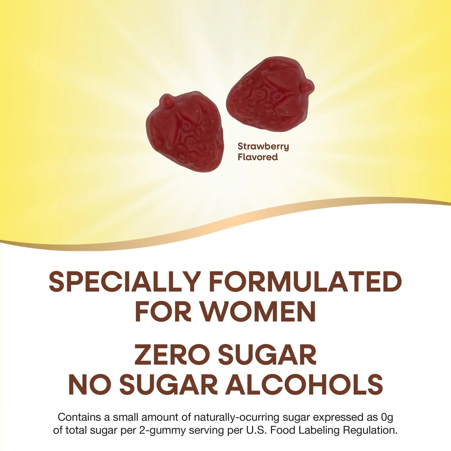 Nature’s Way Alive! Zero Sugar Women's Gummy Multivitamins, Energy Metabolism*, Hair, Skin, Nails*, B-Vitamins Nature's Way