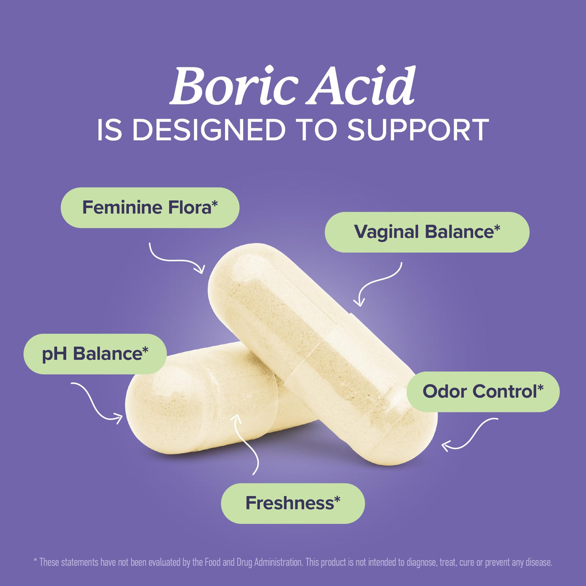 Boric Acid Suppositories for Women 600mg | pH Balance, Vaginal Odor & Itching | Feminine Hygiene & Intimate Health Support | Boric Acid for Women Vaginal Suppositories | Unscented, Vegan | 30 Ct SMNutrition