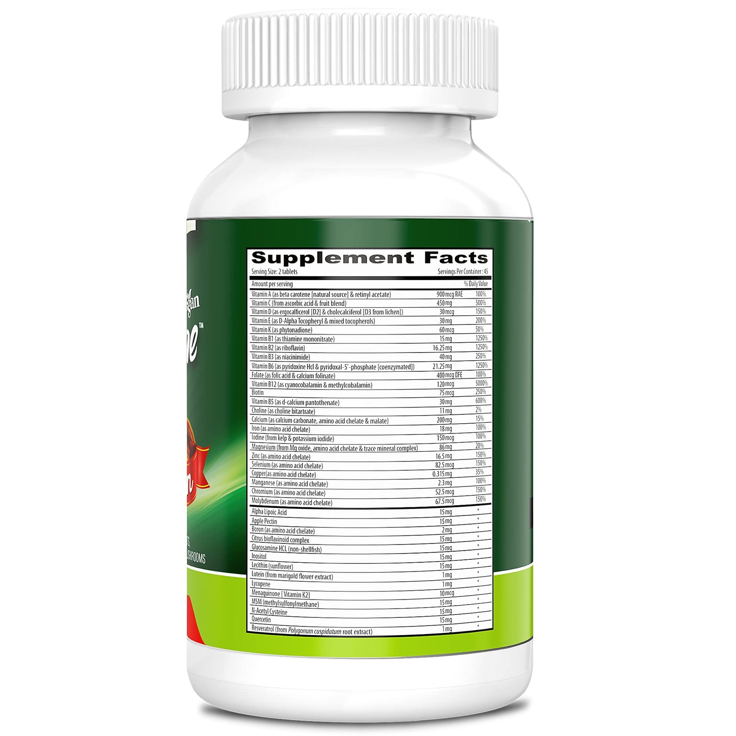 DEVA Tuba Prime Vegan Multivitamin - High-Potency Vitamin and Mineral Dietary Supplement - Antioxidants, Fruit and Vegetable Blend, Super Mushrooms, Probiotics, Prebiotics, Seeds, Herbs - 90 Tablets DEVA