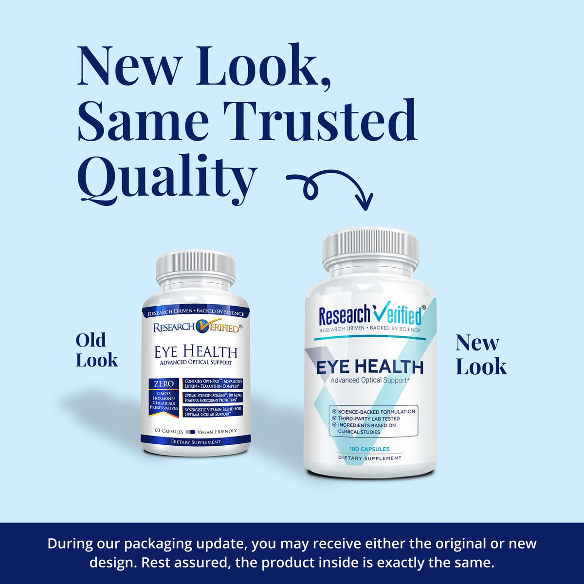 Research Verified Eye Health - Nourish and Protect Eyes and Vision, Support Healthy Retina, Improve Blood Supply to Eyes - Vitamins A, B, C, and E - 360 Capsules - 6 Month Supply - Made in The USA Research Verified