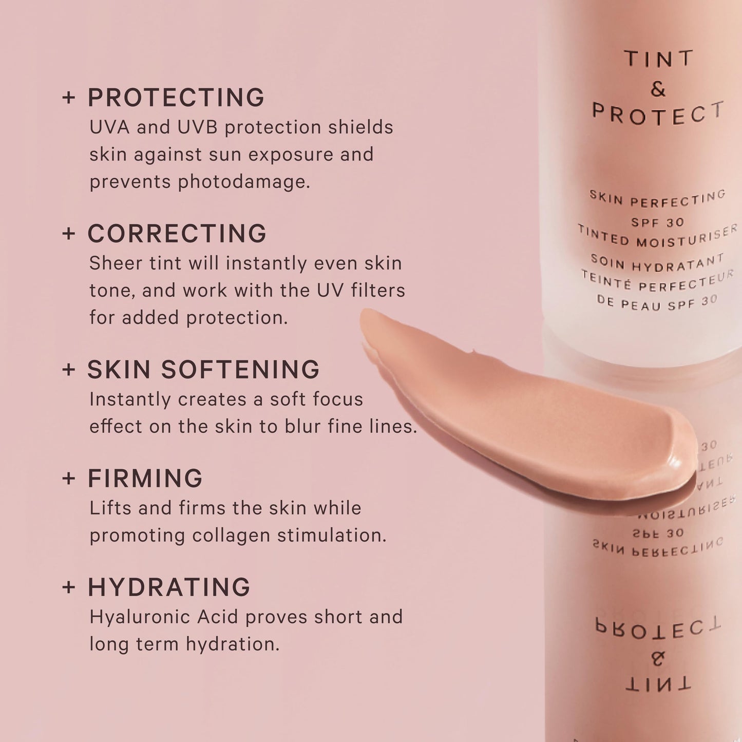 MZ SKIN Tint & Protect Skin Perfecting SPF 30 Tinted Moisturiser 1.01 fl oz | Broad Spectrum UVA/UVB | With Hyaluronic Acid, Kahai Nut Oil & Vitamin C MZ SKIN BY MARYAM ZAMANI MD