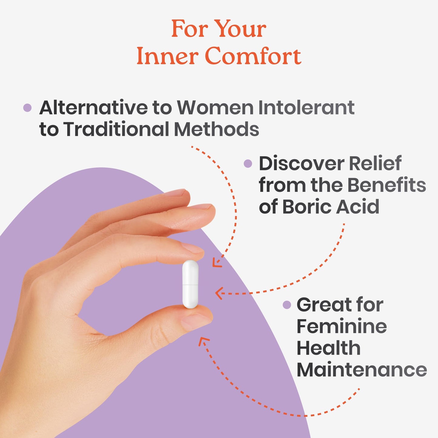 NewLife Naturals - Boric Acid Suppositories for Women pH Balance Pills - 600mg - Feminine Care - Vaginal Odor Itching Discharge BV | Made in USA | 30 Capsules NewLife Naturals