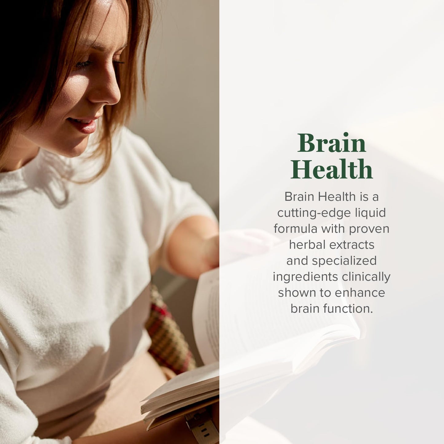 Global Healing Center Brain Health - USDA Organic Brain Supplements for Memory & Focus - Nootropics Supplement to Combat Mental Fog, Advanced Focus Factor for Adults Extra Strength - 2 Fl Oz Global Healing Center