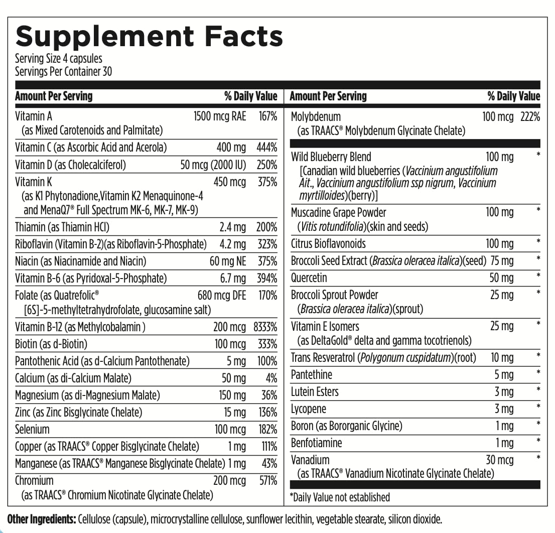 Highbe Men's Multivitamin, 120 Vegetarian Capsules, Daily Supplement with Vitamins and Minerals HighBe