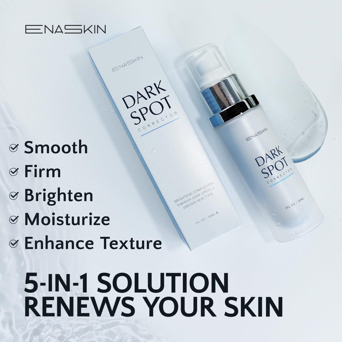 EnaSkin Dark Spot Remover Face & Body Serum: Age Spot Sun Spot Freckles Melasma Brown Spot EnaSkin