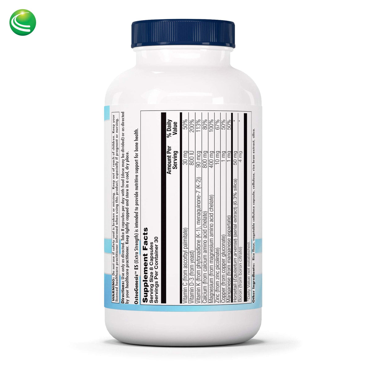 Nutra Biogenesis Osteogenesis - Bone Health Supplements for Women & Men, Vitamin D3 K2 & Calcium for Bone Density & Healing, Minerals Zinc, Magnesium & Boron - 240 Veggie Capsules Nutra BioGenesis