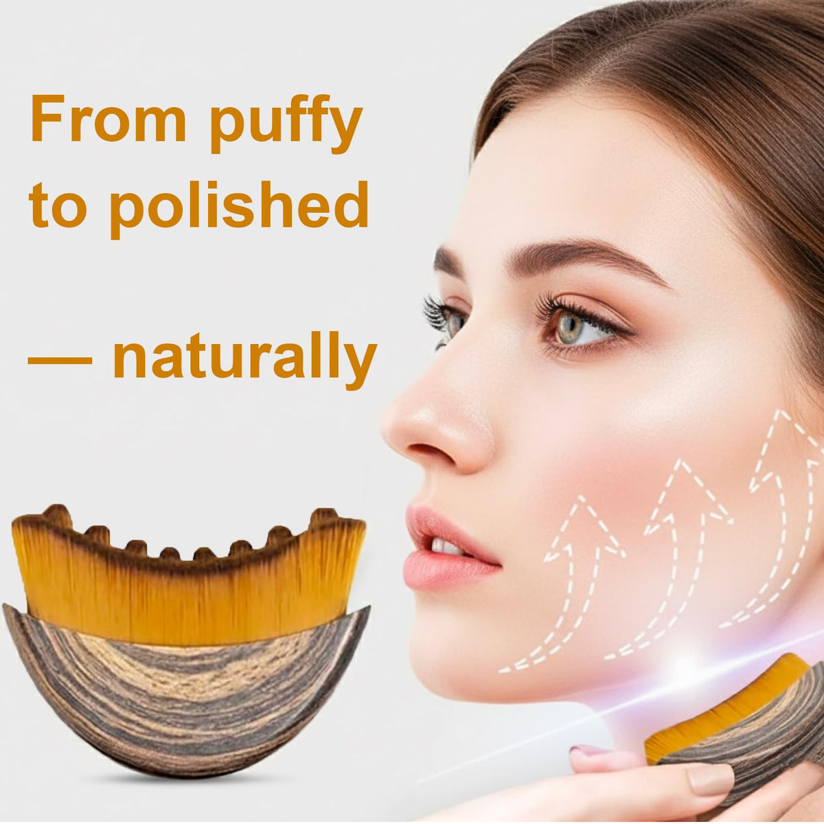 Stainless Steel Gua Sha Tool & Lymphatic Drainage Face Brush Set, TWPER Facial Massage Kit for Jawline Sculpting TWPER