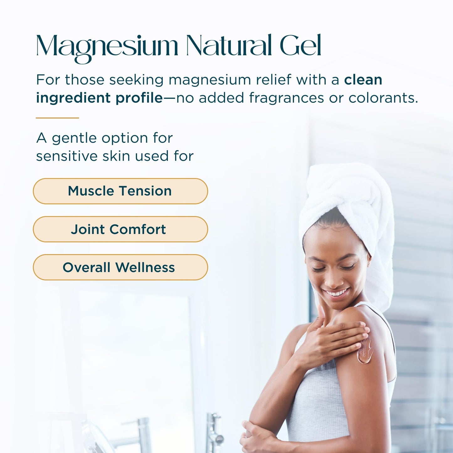 Abundant Natural Health MAG I.C. Magnesium Gel with Cucumber Stem Cells - Fast Muscle Relief, Soothing, Stingless, Safe for Sensitive Skin, Fragrance-Free, 200mL Abundant Natural Health