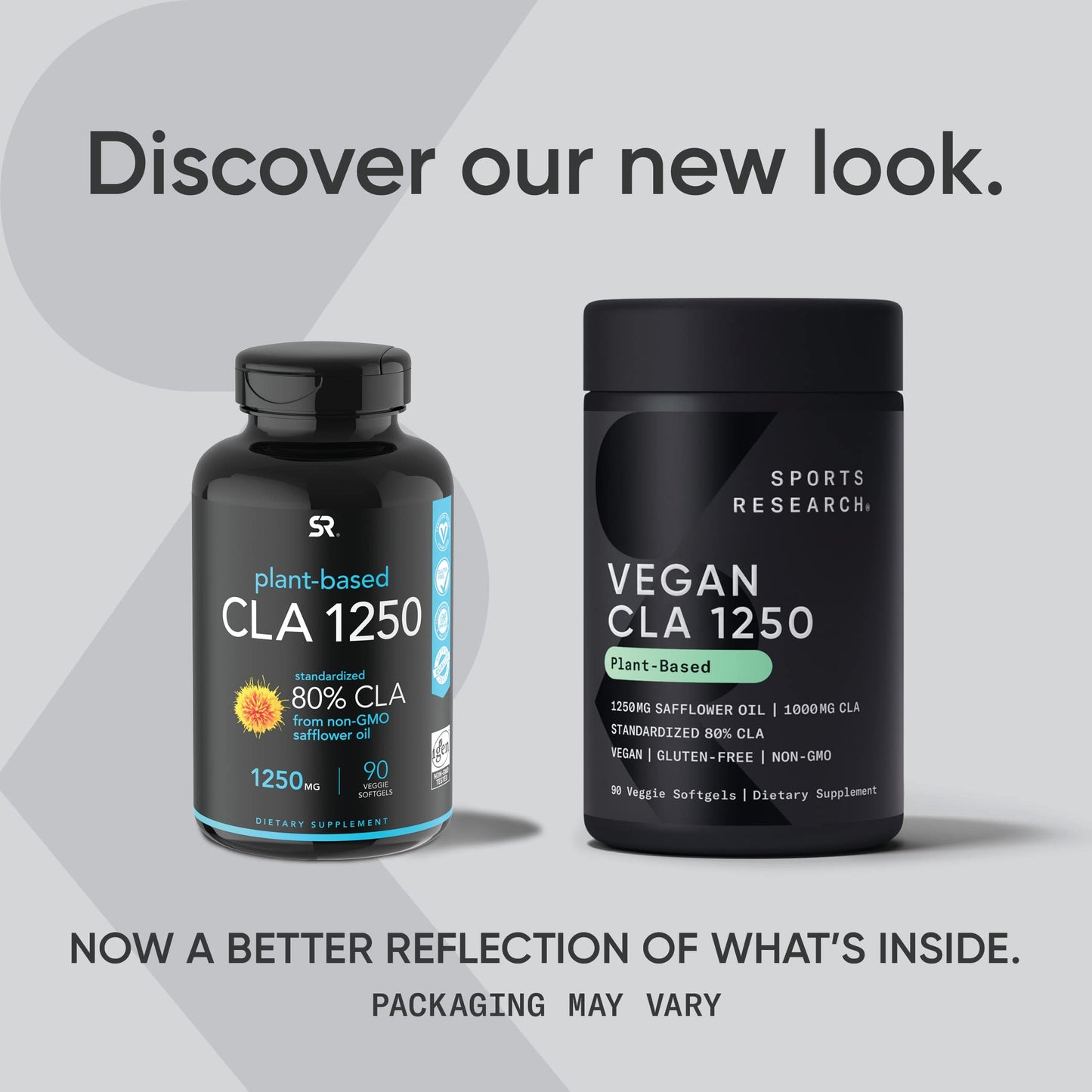 Sports Research Vegan CLA - 1250mg with Active Conjugated Linoleic Acid for Men Sports Research