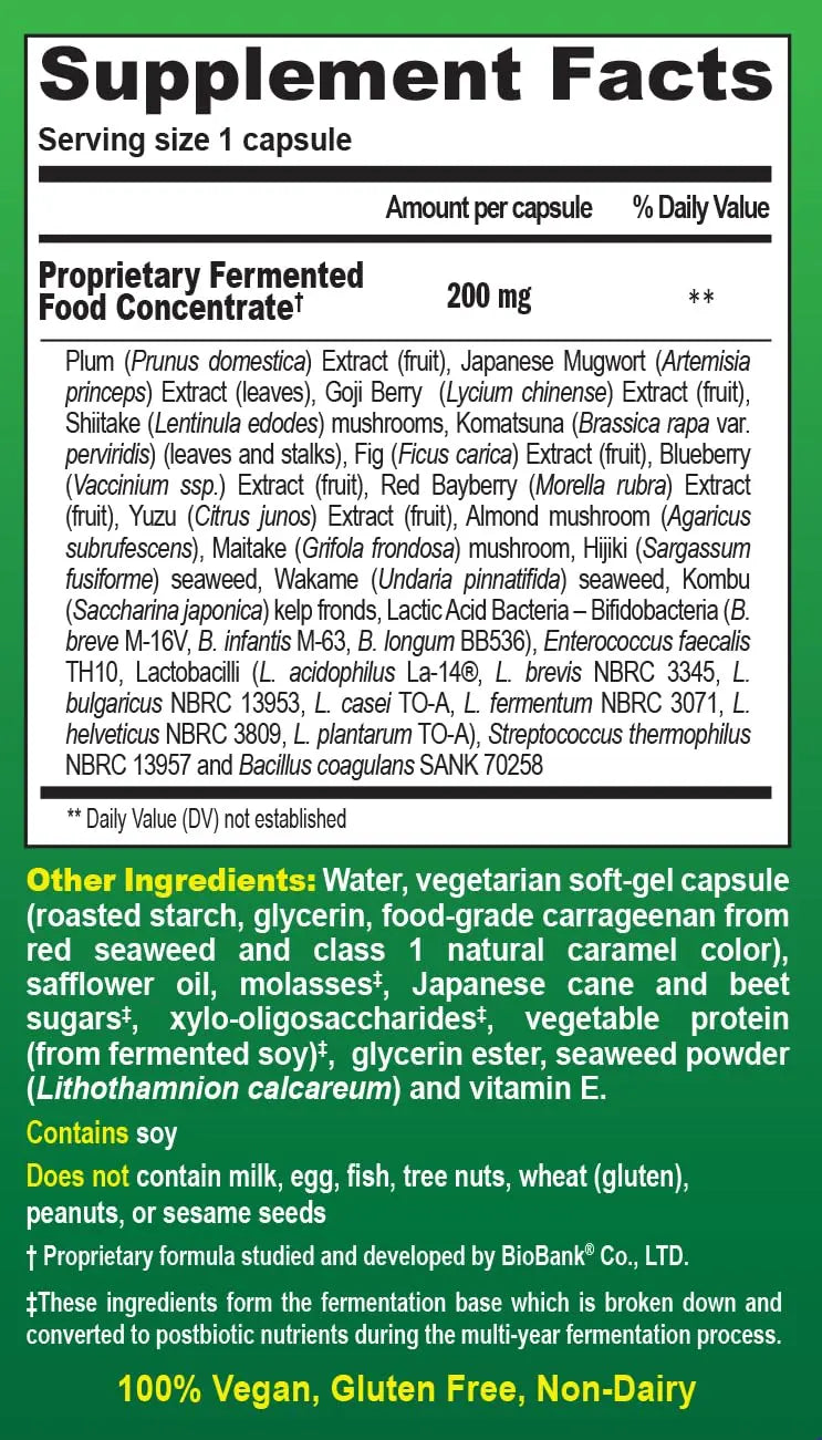 Essential Formulas Dr. Ohhira’s Probiotics Original Formula with 3 Year Fermented Prebiotics, Live Active Probiotics and The only Product with Postbiotic Metabolites, 60 Capsules Essential Formulas