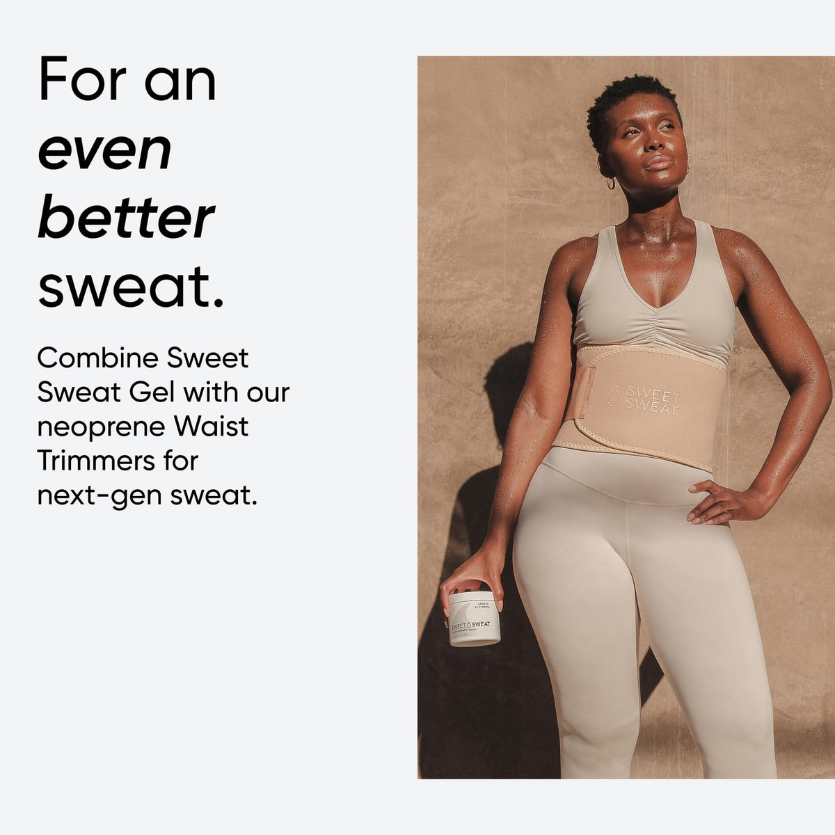 Sports Research Sweet Sweat Coconut Workout Enhancer Gel - Maximize Your Exercise & Sweat Faster - 13.5oz Jar Sports Research