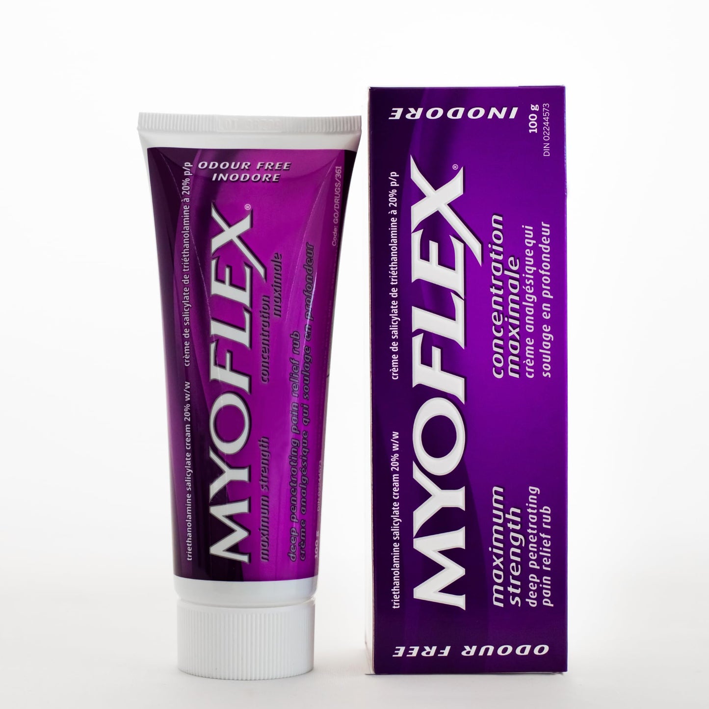 Myoflex Pain Relief Rub | Odourless | Provides Deep Penetrating Relief of Muscle Soreness & Joint Pain | Menthol Free | Stain Free | Non-Greasy | Great for Ages 2+ | 100 Grams (Maximum Strength) Myoflex