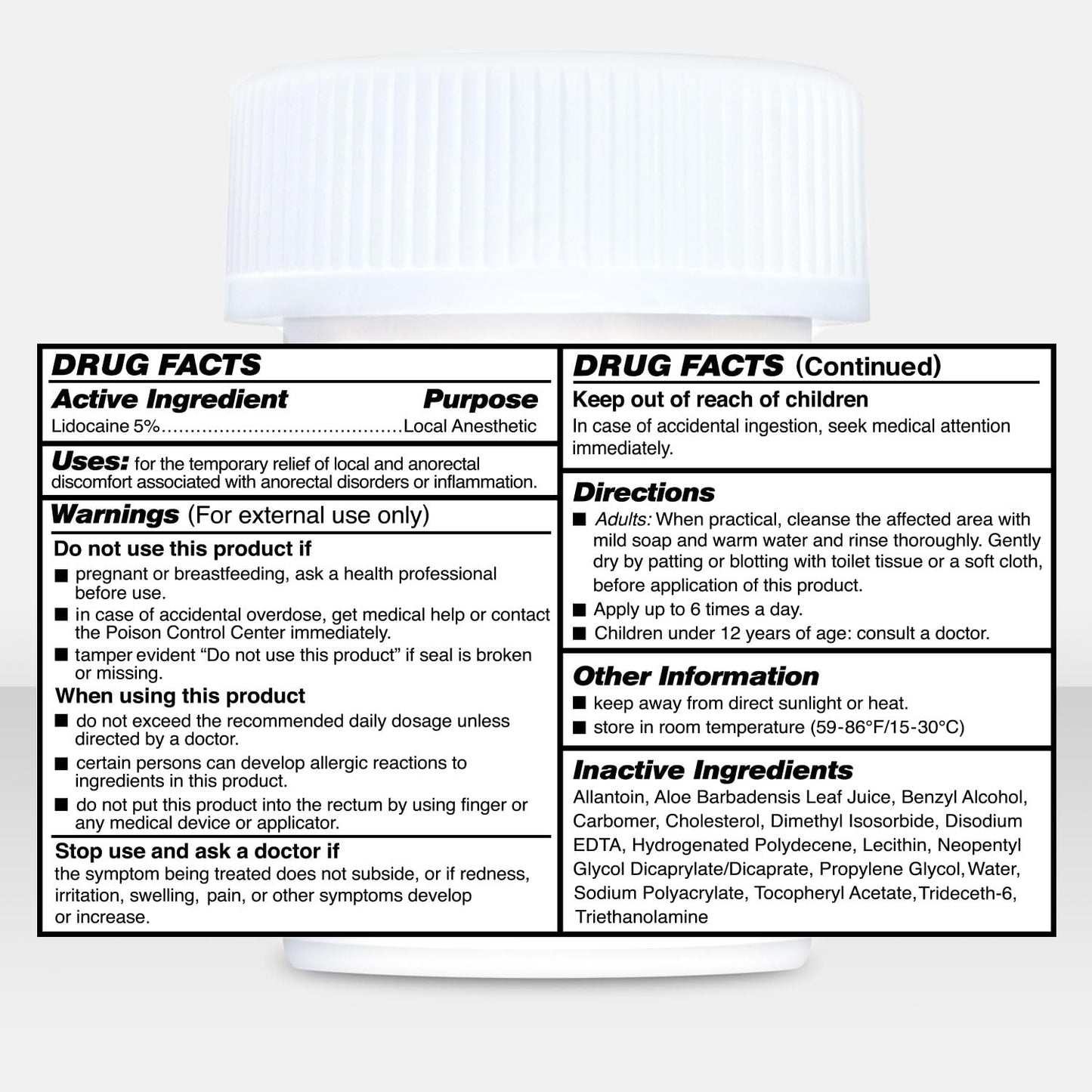 Clinical Resolution Numb Master 5% Lidocaine Numbing Cream for Pain Relief, Topical Anesthetic Burn Itch Cream Maximum Strength, Fast Acting Hemorrhoid Treatment with Vitamin E and Aloe, 1.25 Oz Clinical Resolution