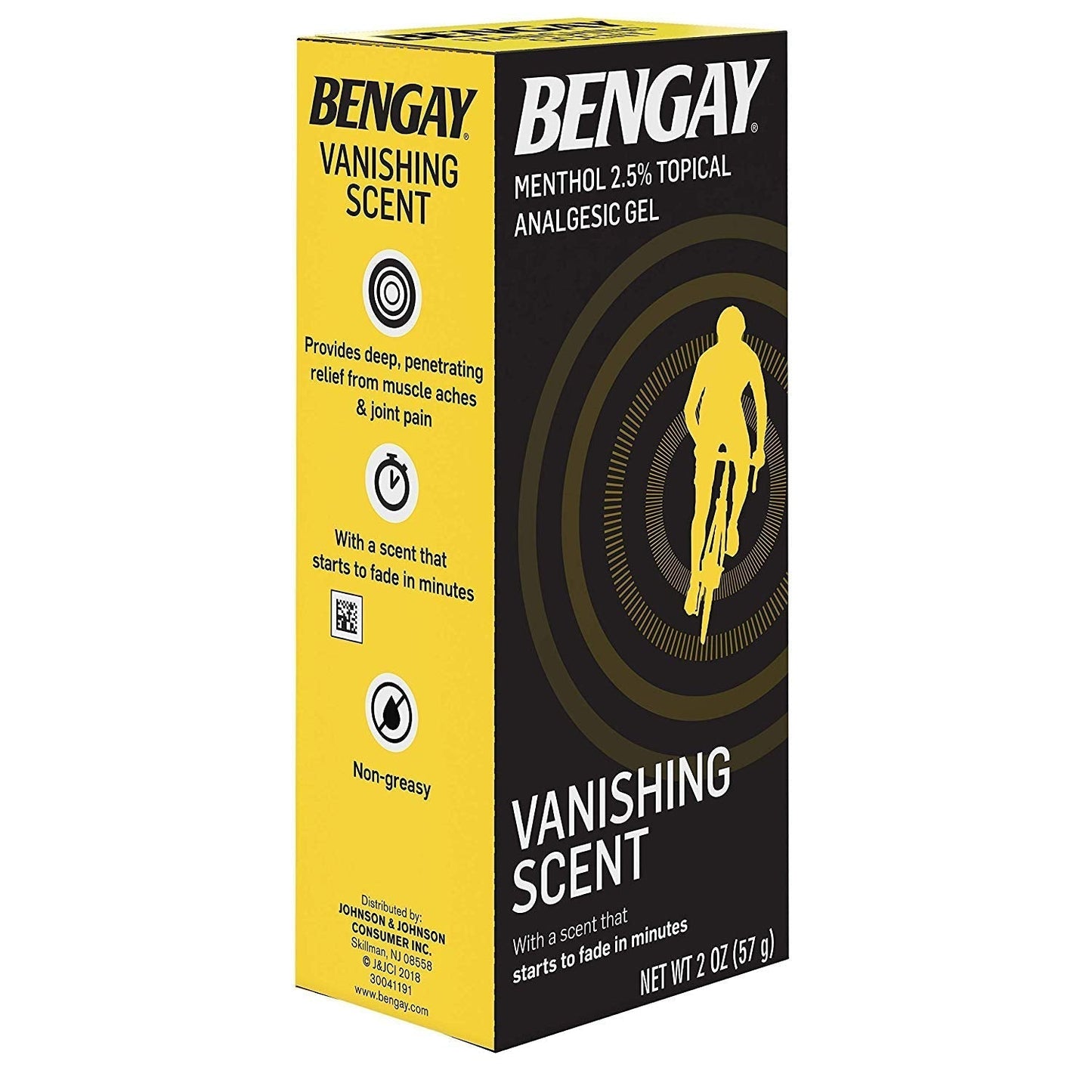 Bengay Menthol 2.5% Topical Analgesic Gel Vanishing Scent 2oz Bengay