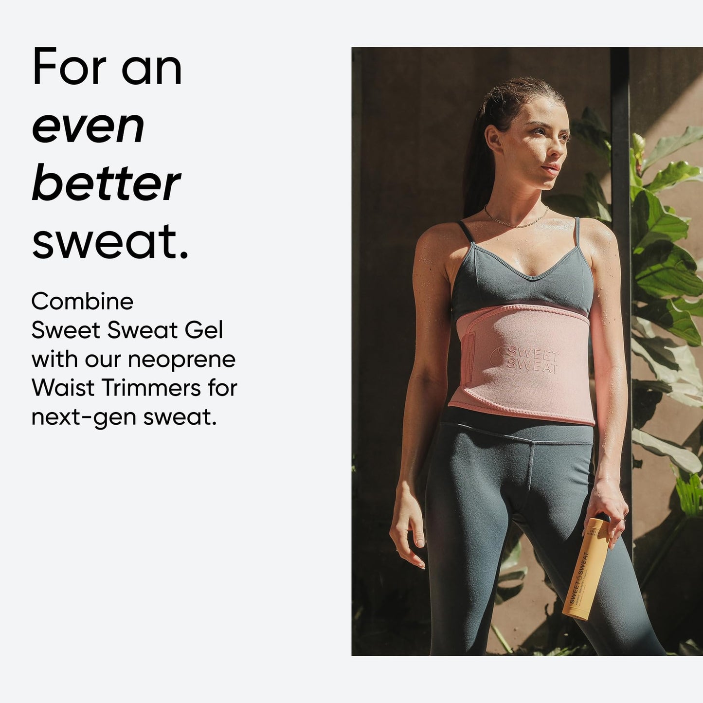 Sports Research Sweet Sweat Workout Enhancer Roll-On Gel Stick - Sweat Harder and Faster, Helps Promote Water Weight Loss, Use with Sweet Sweat Waist Trimmer Sports Research