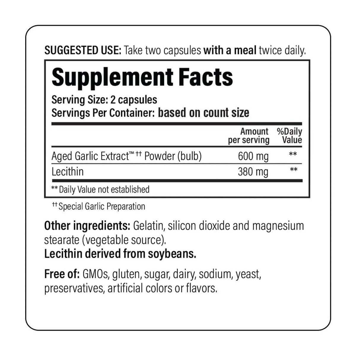 Kyolic Aged Garlic Extract Formula 104, Cholesterol Health*, 300 Capsules Kyolic