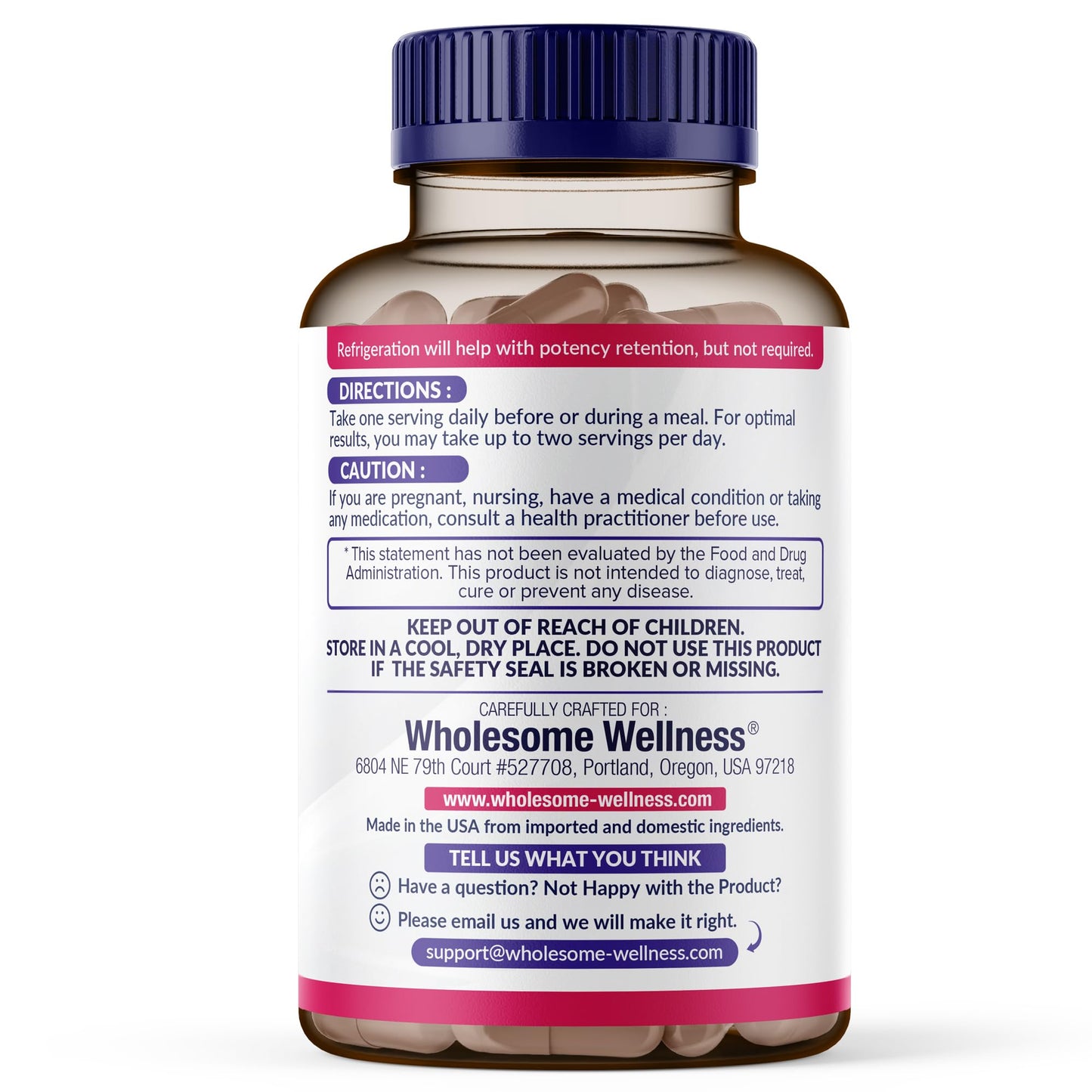 Wholesome Wellness Dr. Formulated Raw Probiotics for Women 100 Billion CFUs Capsules with Prebiotics, Digestive Enzymes, Approved for Adults, Shelf Stable Supplement Wholesome Wellness