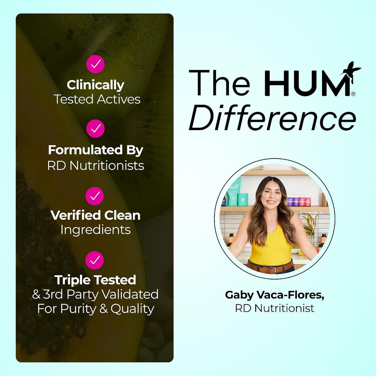HUM Daily Cleanse Acne Supplements for Women & Men, Gentle Digestive Cleanse for Clear Skin Support, Zinc, Spirulina, Chlorella, Detoxifying Herbs, Organic Algae, Skin Vitamins Supplement, 60 Capsules Gsupps Australia