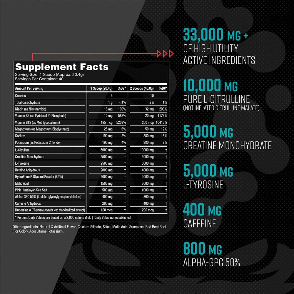 Gorilla Mode Pre Workout & Gorilla Mode Nitric Upgraded Stimulant - Best Tasting & Most Effective Stimulant Free Pre-Workout | Massive Pump | Laser Focus Energy Power (Orange Rush)