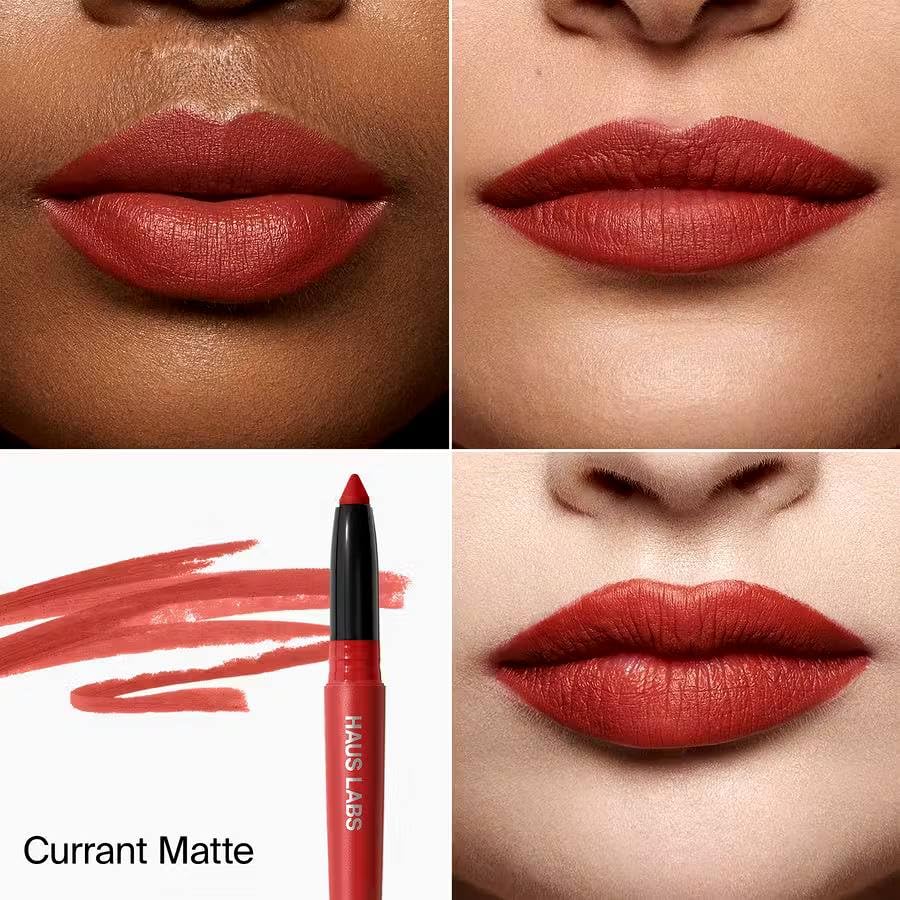 HAUS LABS BY LADY GAGA Le Monster Lip Crayon - Currant Matte & ENTEL Aloe vera Sheet Masque (BONUS) HAUS LABS BY LADY GAGA