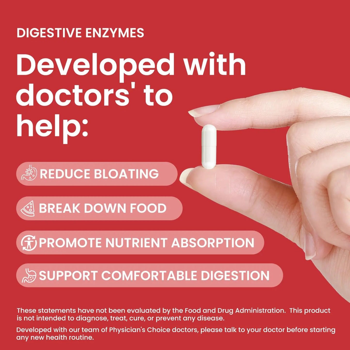 LOUDSAY Digestive Enzymes - Multi Enzymes, Organic Prebiotics & Probiotics for Digestive Health & Gut Health - Meal Time Discomfort Relief & Bloating - Dual Action Approach - 60 CT LOUDSAY
